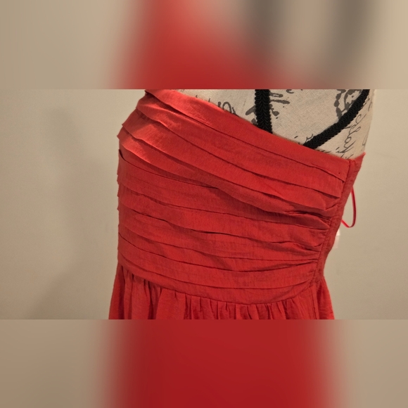 Abercrombie And Fitch Strapless Coral Maxi Dressber, Size XLP - Picture 6 of 15